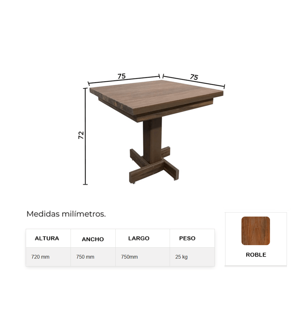Mesa de Bar de Madeira Plástica